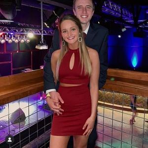 Red Lulus Dress two piece